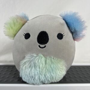 Squishmallows - Kelina Koala Bear - Gray Rainbow Plush - Small 5" - Kellytoy